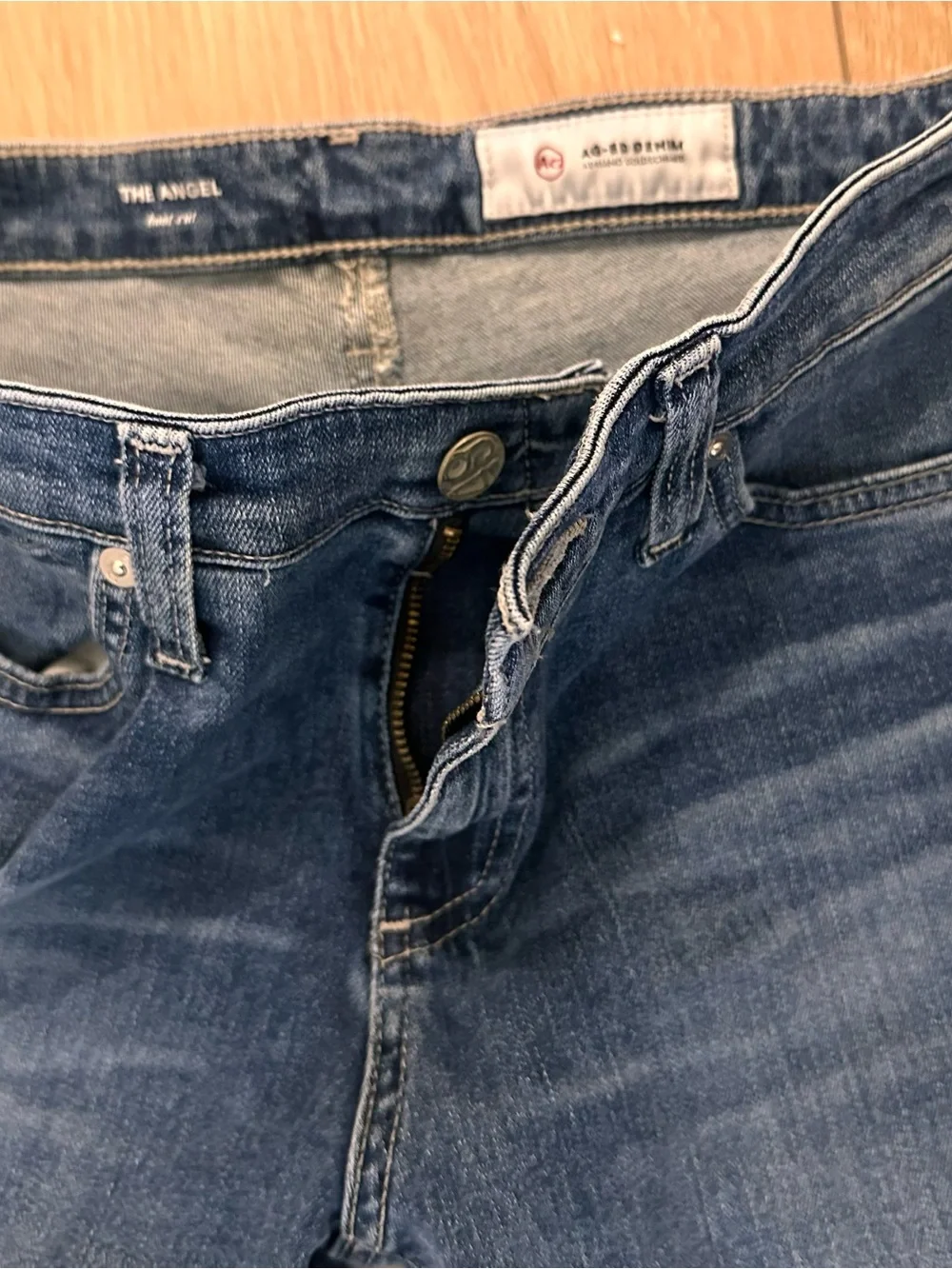 AG Adriano Goldschmied Dark Blue Flare Jeans